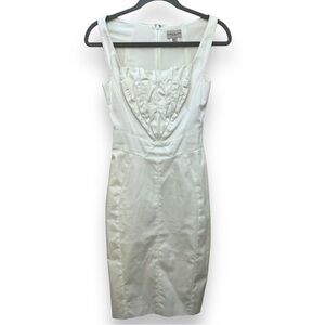 karen millen folded front square neck dress